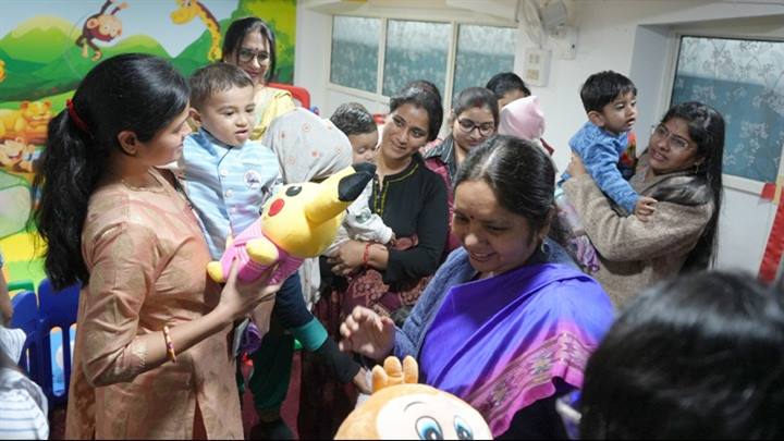 प्रमुख सचिव श्रीमती शमी ने किया डे-केयर सेंटर ऑंचल का शुभांरभ
